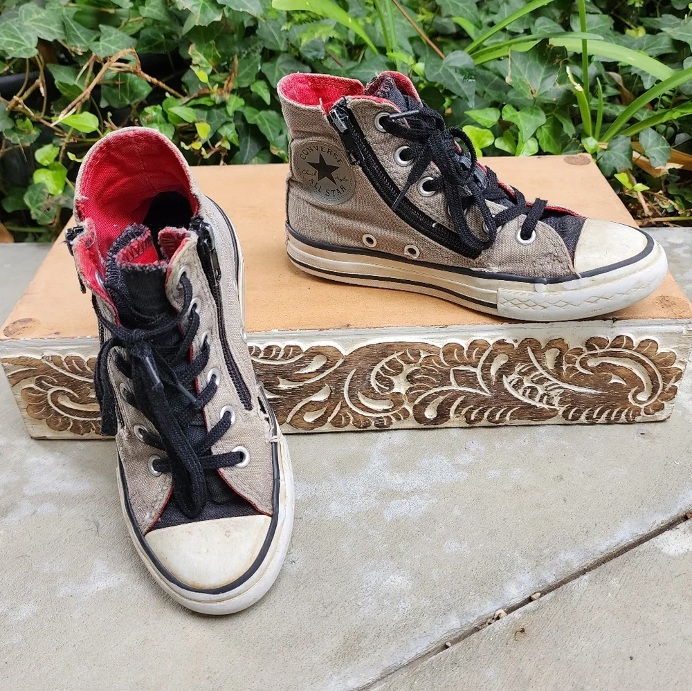 Distressed Converse High Top Sneakers